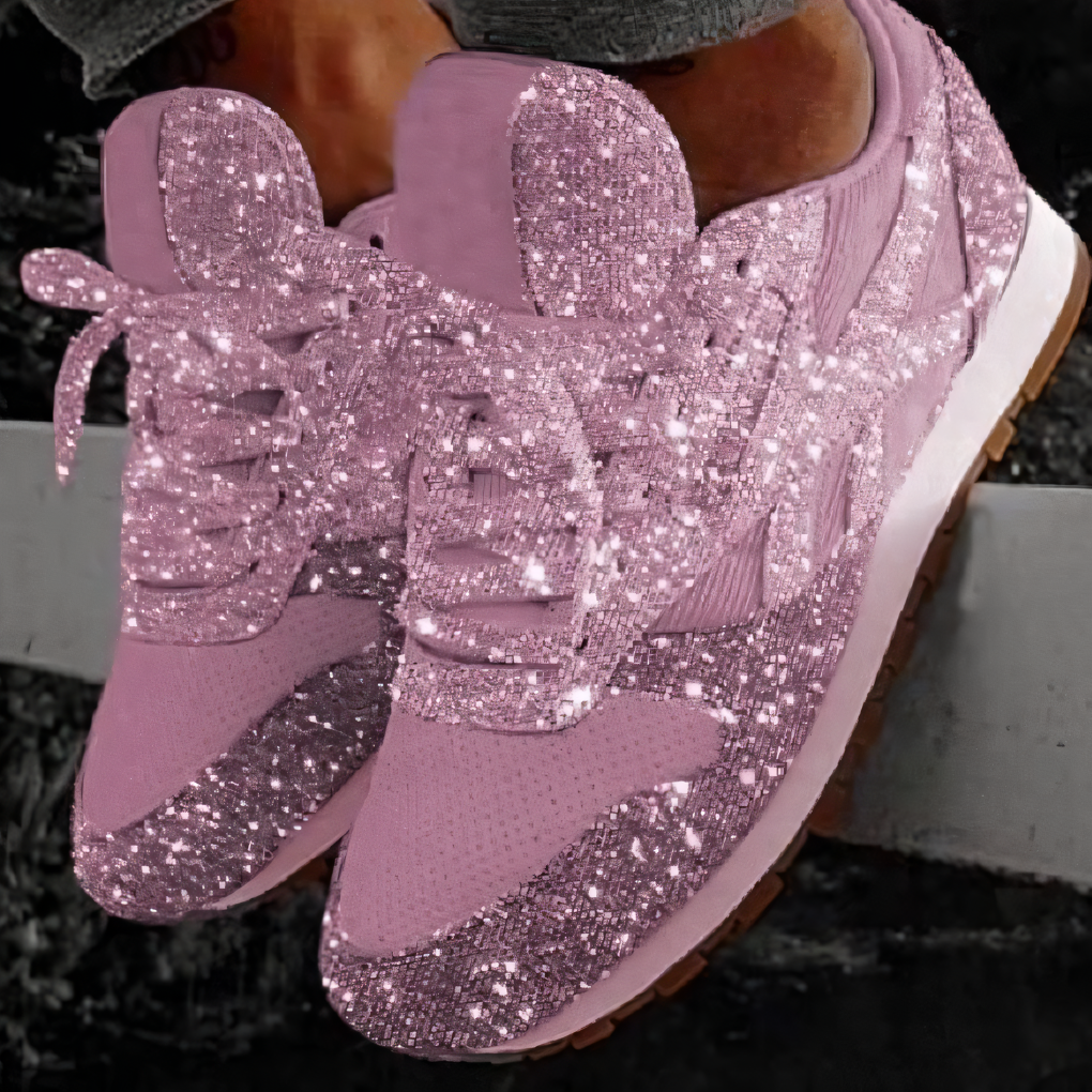 Sparkly Thick Sole Women's Sneakers
