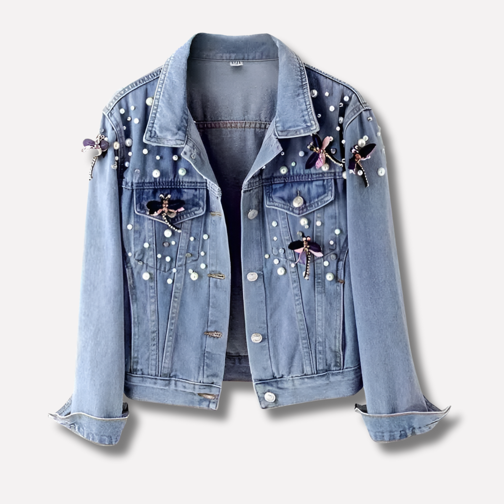 Fashionable Blue Women's Denim Jacket - Olytrend