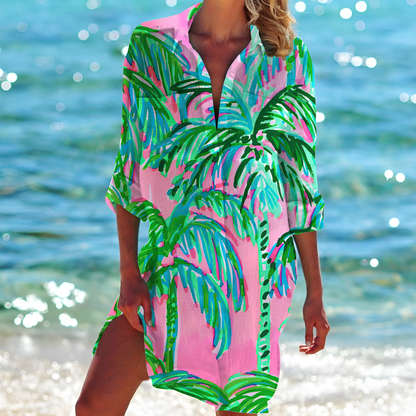 Women's Chic Summer Loose Fit Mini Dress