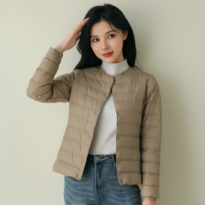 Hoodless Lightweight Down Jacket