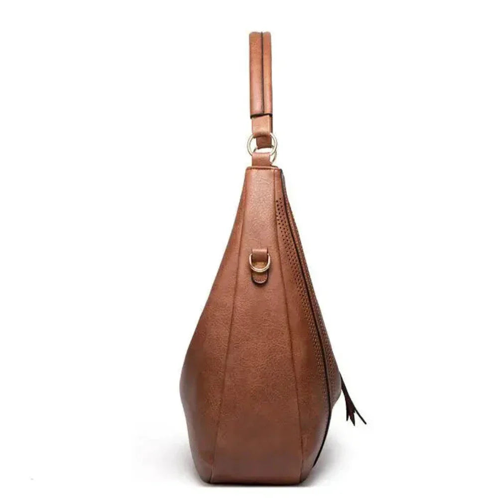 Casual Faux Leather Tote Handbag