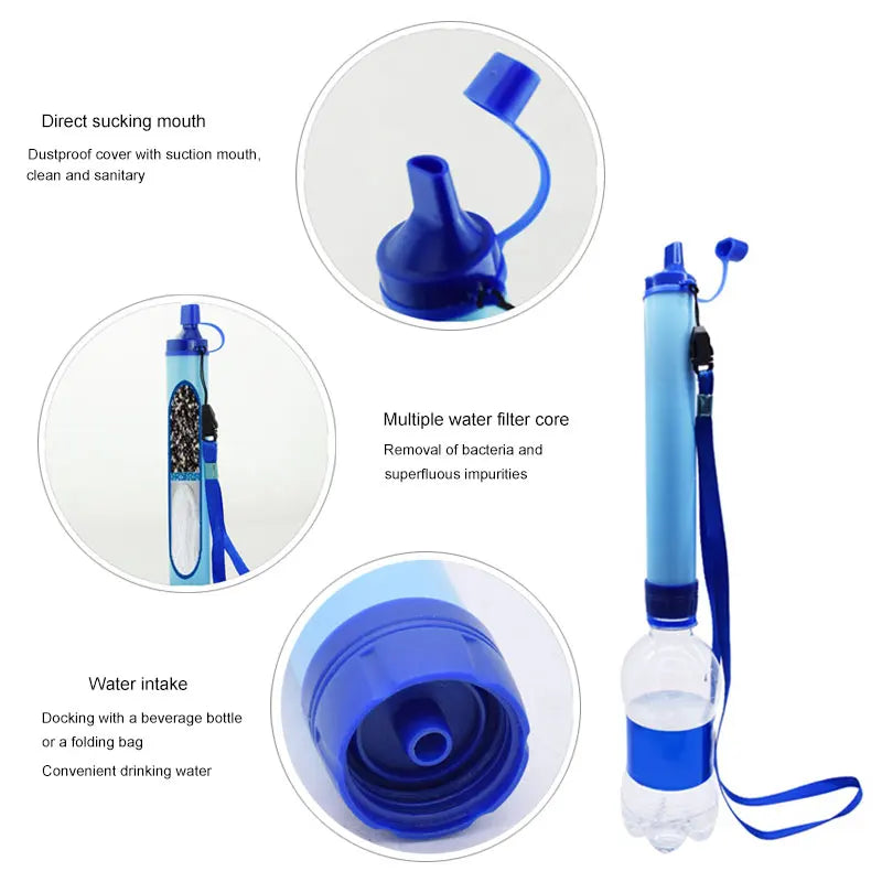 Portable Water Purifier for Camping and Hiking