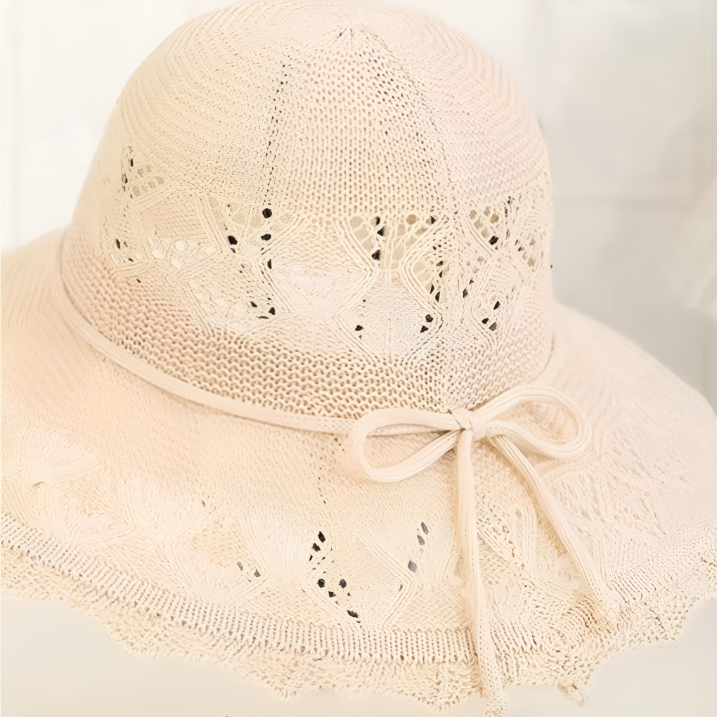 Chic Floral Wide Brim Sun Hat