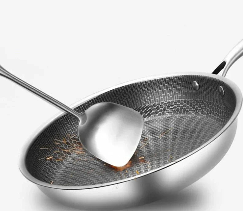 Easy Clean Non Stick Stainless Steel Skillet