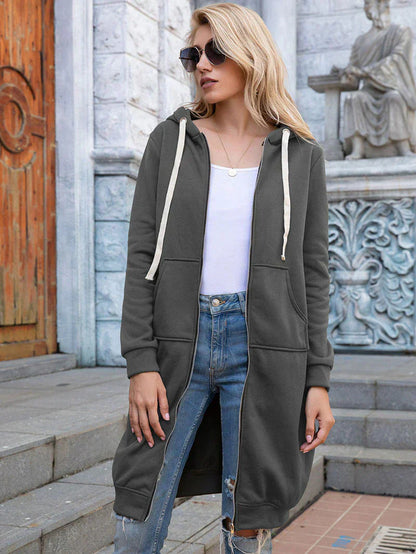 Comfy Oversized Zip Up Hoodie for Daily Wear