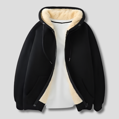 Cozy Men's Thermal Fleece Hooded Jacket
