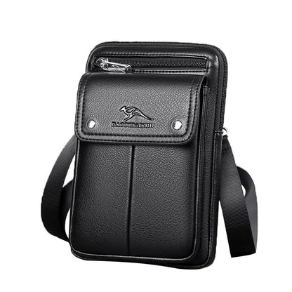 Leather Mens Small Crossbody Bag - Olytrend