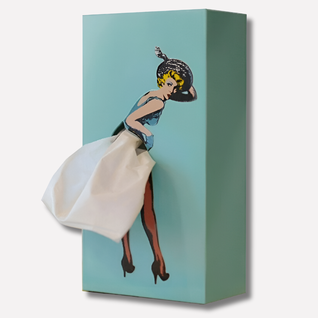 Colorful Floral Tissue Holder