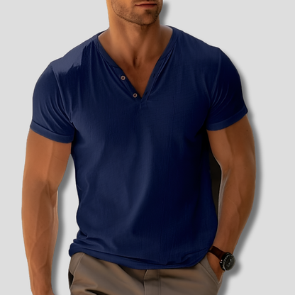 Simple Crew Neck Mens Shirt