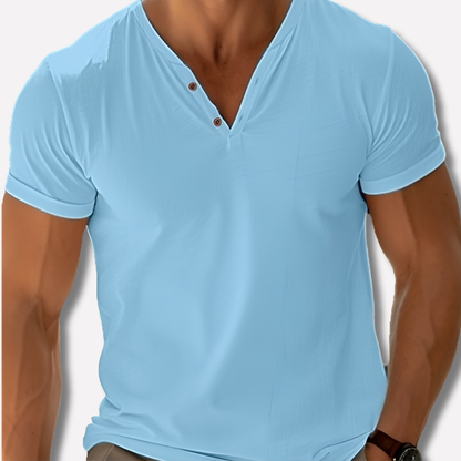 Simple Crew Neck Mens Shirt