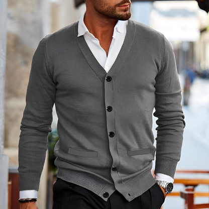 Relaxed Fit Men's Cotton Sweater