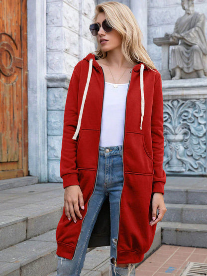 Comfy Oversized Zip Up Hoodie for Daily Wear