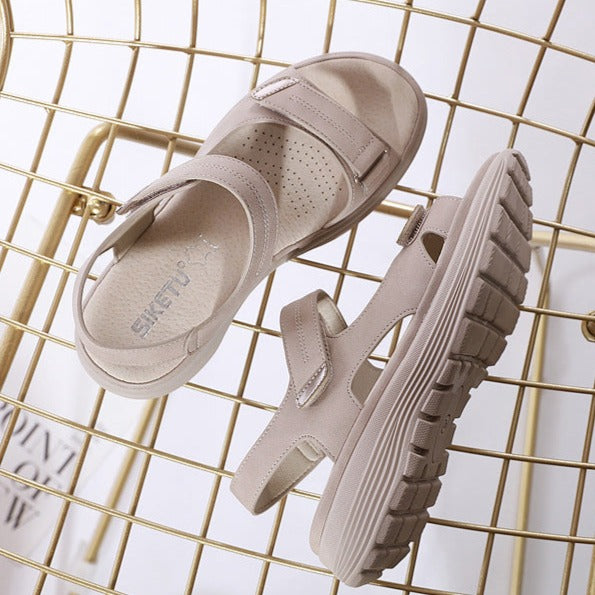 Zara - Elevated Buckle Slide Sandals