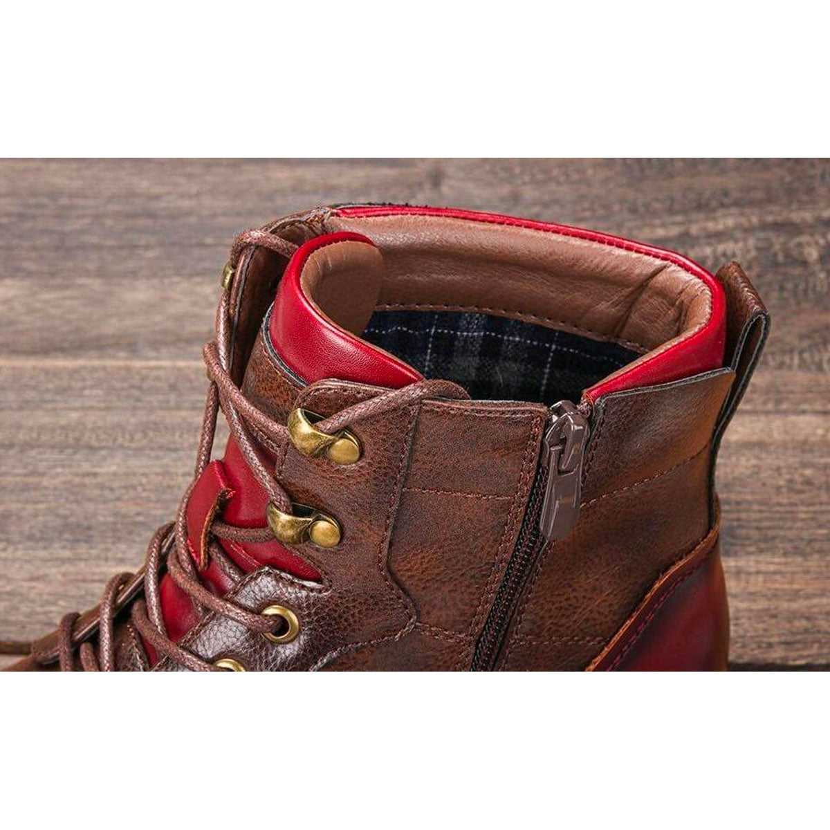 Classic Men's Ankle Boots with Lace-Up Closure