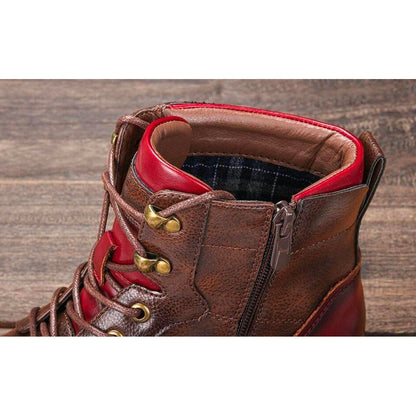 Classic Men's Ankle Boots with Lace-Up Closure