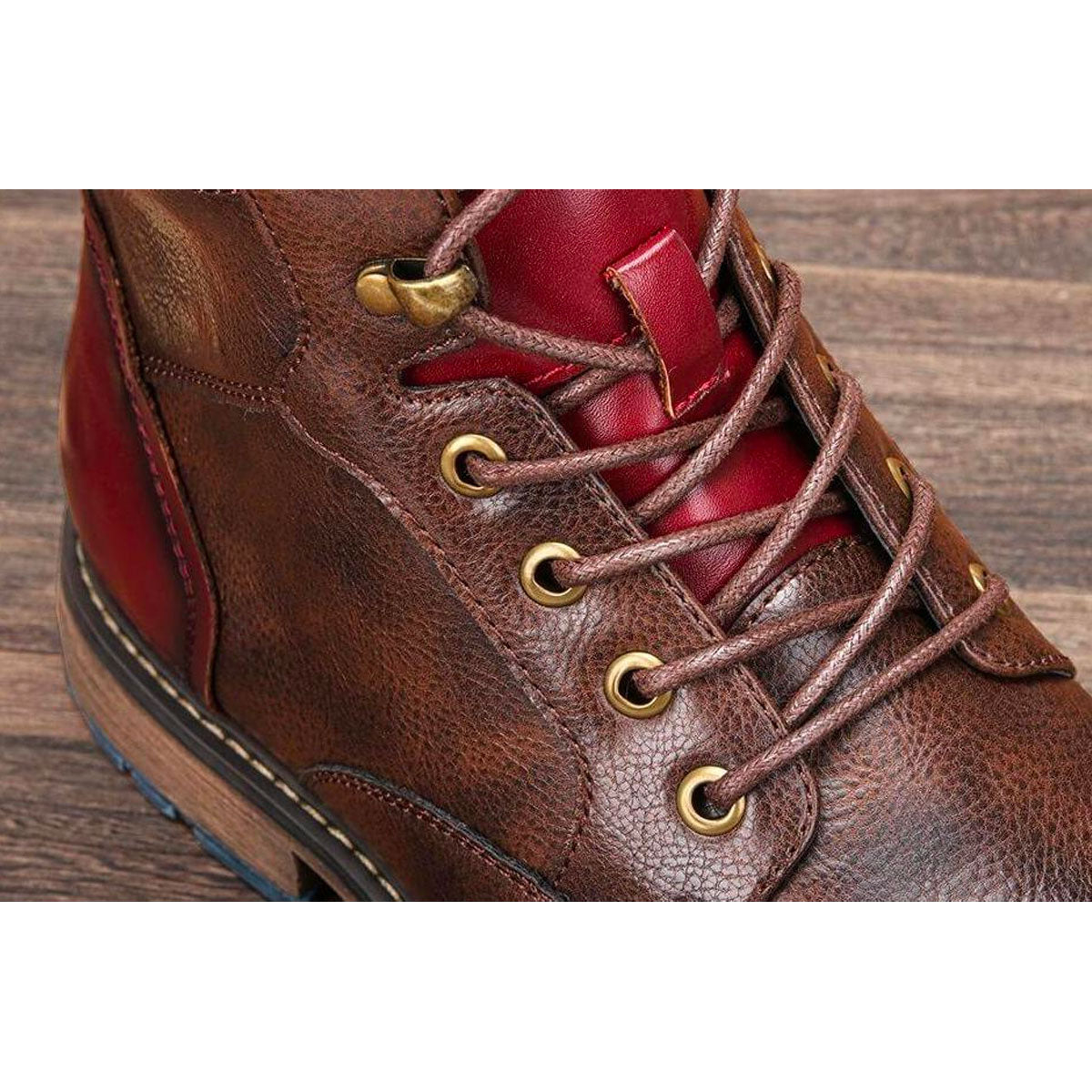 Classic Men's Ankle Boots with Lace-Up Closure