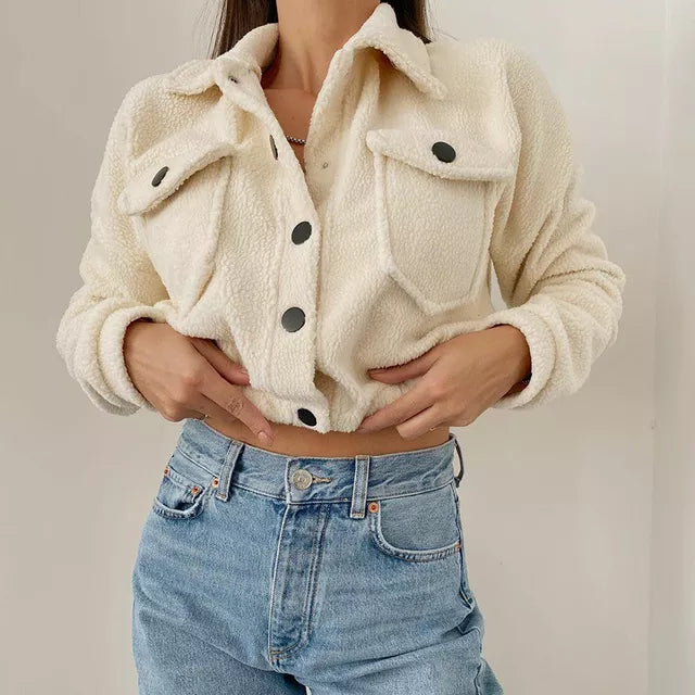 Comfy Casual Cropped Women's Jacket - Nocini