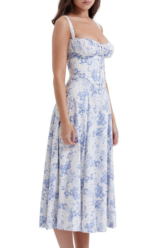 Slimming Fit Floral Bodycon Dress