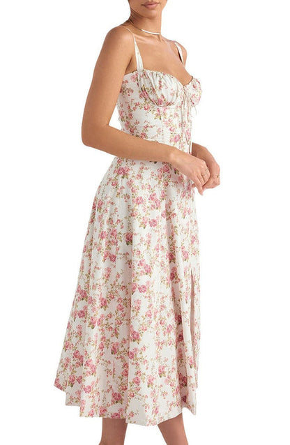 Slimming Fit Floral Bodycon Dress