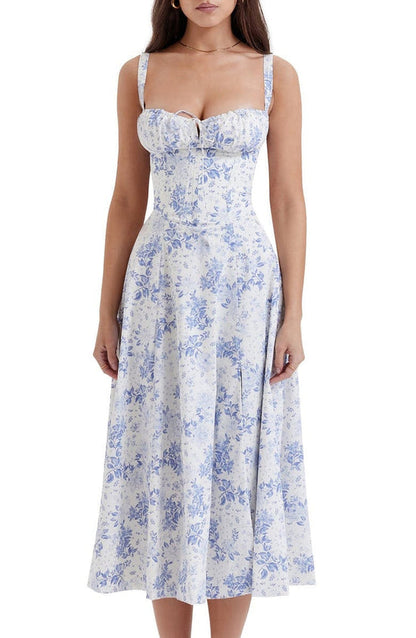 Slimming Fit Floral Bodycon Dress