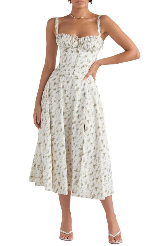 Slimming Fit Floral Bodycon Dress