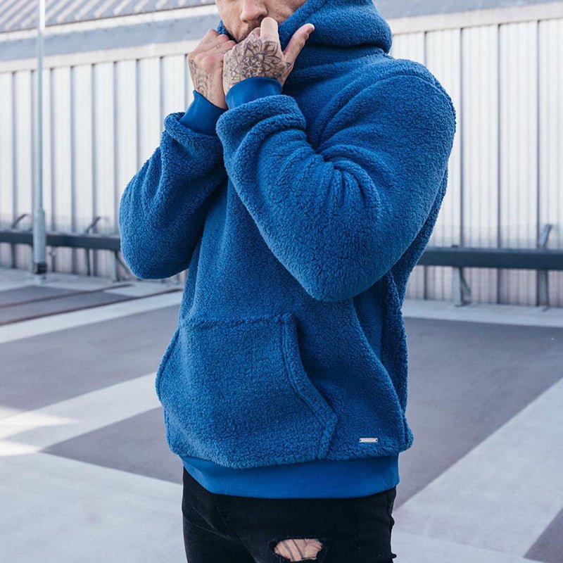 Comfortable Men's Fleece Hoodie with Pocket