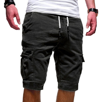 Relaxed Fit Cargo Shorts with Drawstring Waist
