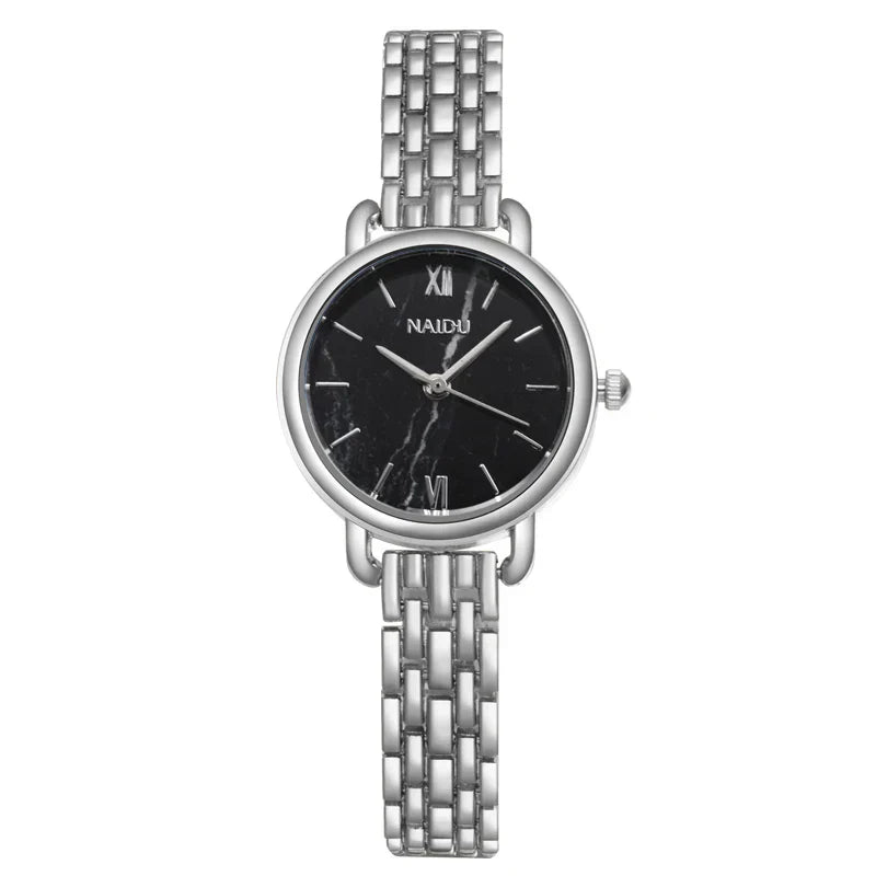 Thin Elegant Leather Wristwatch