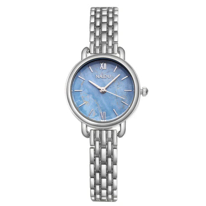 Thin Elegant Leather Wristwatch