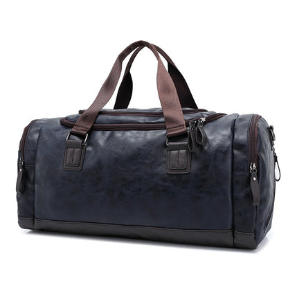 Strong Leather Travel Duffel Bag for Men