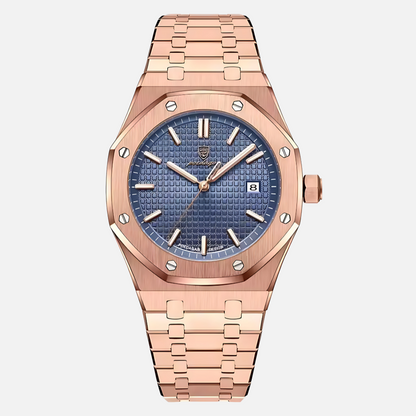 Luxury Silver Tone Men's Watch