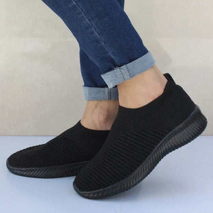 Women's Slip On Shoes - Soft Mesh - Lightweight Sneakers
