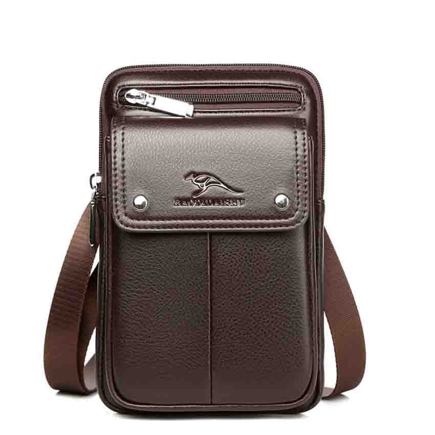 Leather Mens Small Crossbody Bag