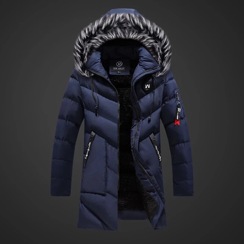 Men's Waterproof Insulated Hooded Winter Parka Coat