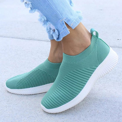 Women's Slip On Shoes - Soft Mesh - Lightweight Sneakers - Nocini