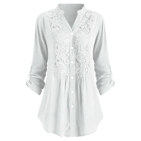 Elegant Ruffled Flowy Women Blouse