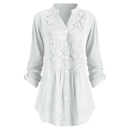 Elegant Ruffled Flowy Women Blouse