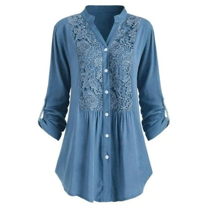 Elegant Ruffled Flowy Women Blouse