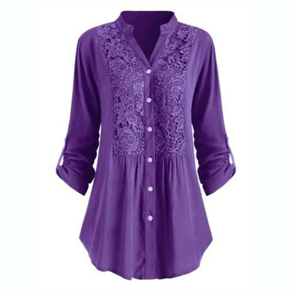 Elegant Ruffled Flowy Women Blouse