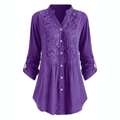 Elegant Ruffled Flowy Women Blouse
