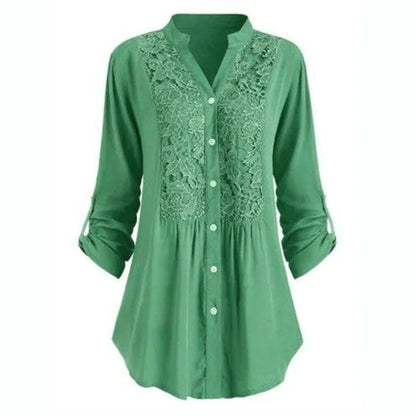 Elegant Ruffled Flowy Women Blouse