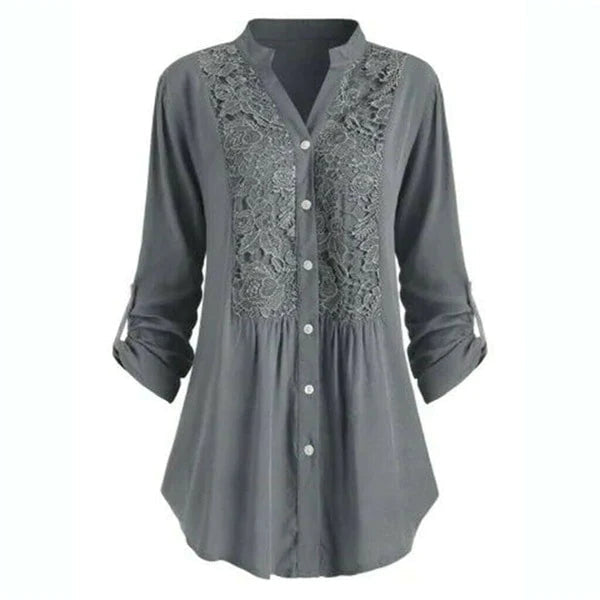 Elegant Ruffled Flowy Women Blouse