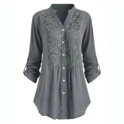 Elegant Ruffled Flowy Women Blouse