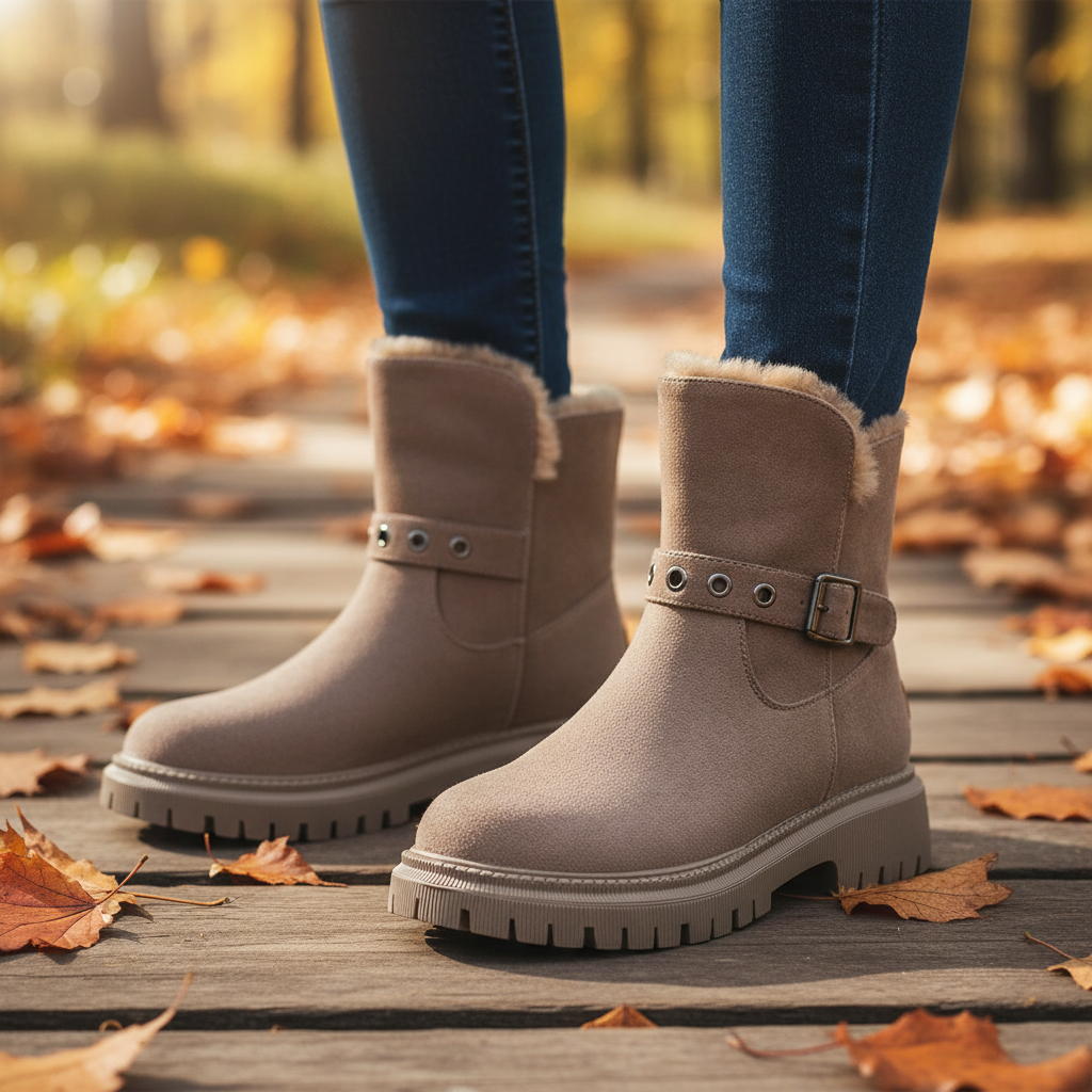 Low Ankle Leather Boots - Pexav