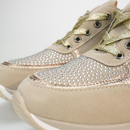 Glamorous Women's Glittery High Top Sneakers