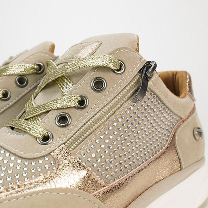 Glamorous Women's Glittery High Top Sneakers