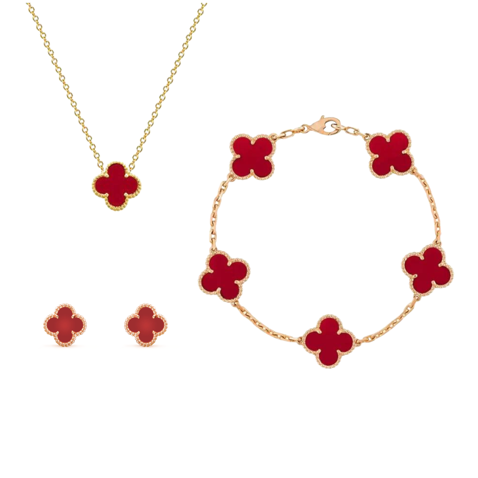 Halskette Und Ohrringe - LuckJewelry 