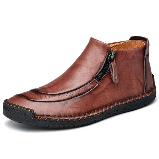 Premium Leather Men's Ankle Boots - Classic & Comfortable - Nocini