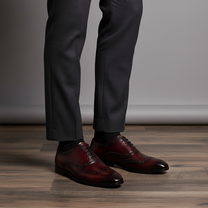 Classic Leather Dress Shoes for Men - Pexav