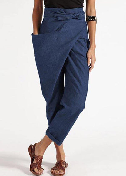 Loose Fit Women's Cotton Harem Pants High Waist
